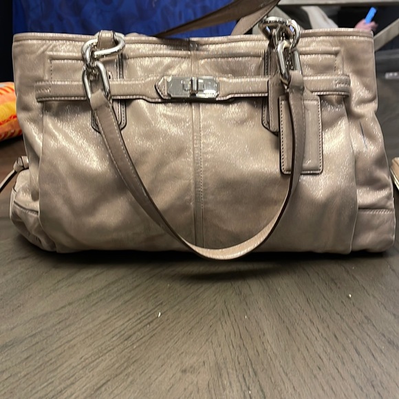 Coach Chelsea Jayden Platinum metallic carryall - Picture 1 of 10